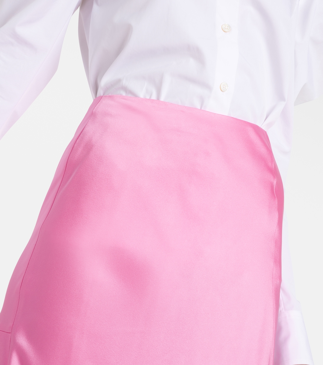 Satin midi skirt | Stella McCartney
