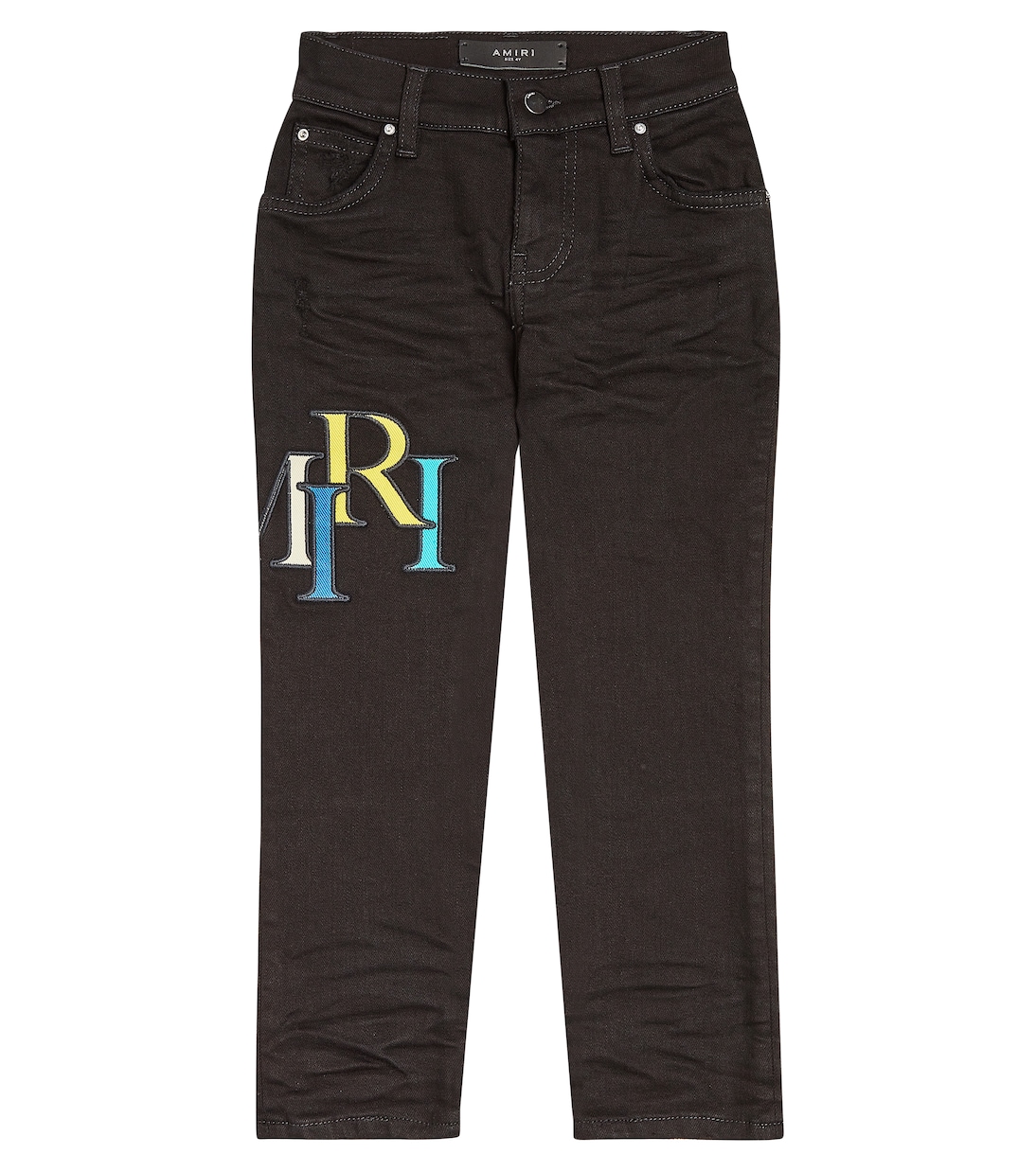 Jean skinny à logo effet vieilli | Amiri Kids