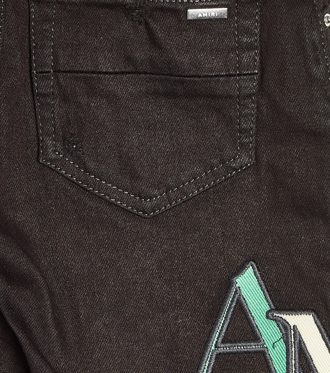 Jean skinny à logo effet vieilli | Amiri Kids