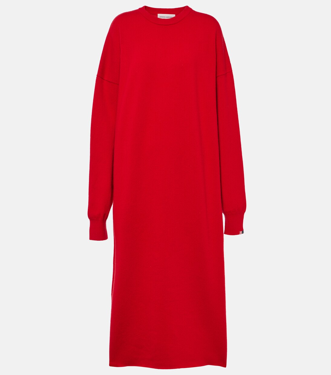 Weird cashmere blend midi dress in red Extreme Cashmere Mytheresa