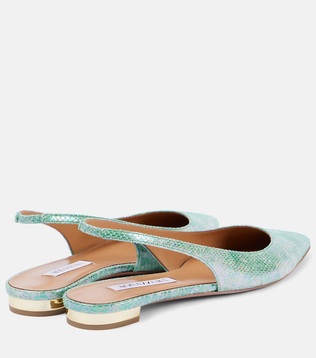 Ballerine slingback Purist in pelle stampata | Aquazzura