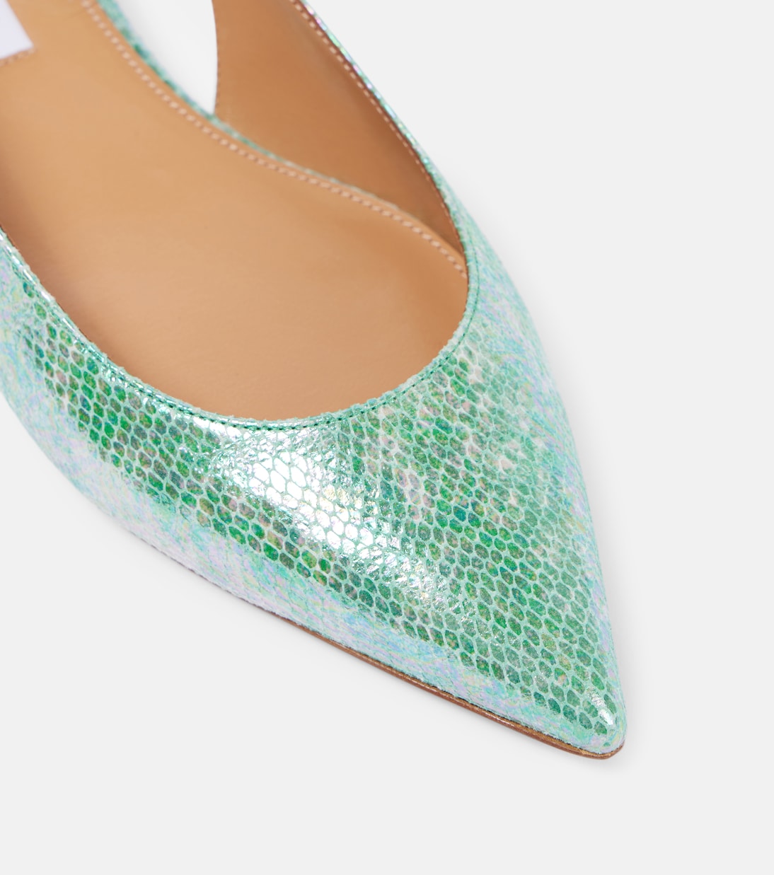 Ballerine slingback Purist in pelle stampata | Aquazzura