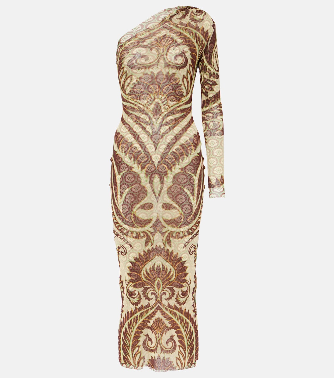 Abito midi asimmetrico con stampa | Etro