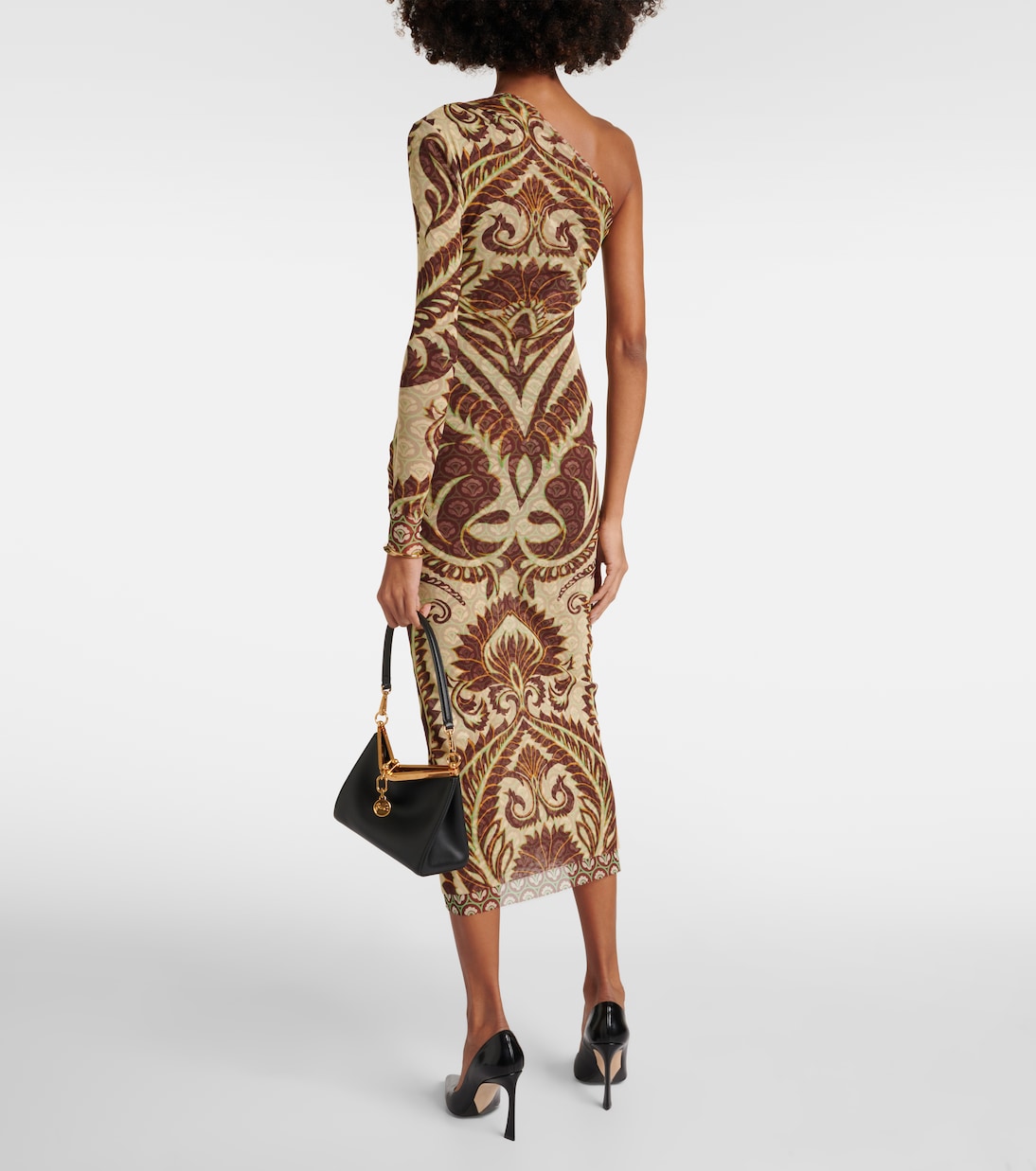 Abito midi asimmetrico con stampa | Etro