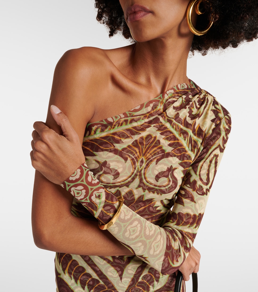 Abito midi asimmetrico con stampa | Etro