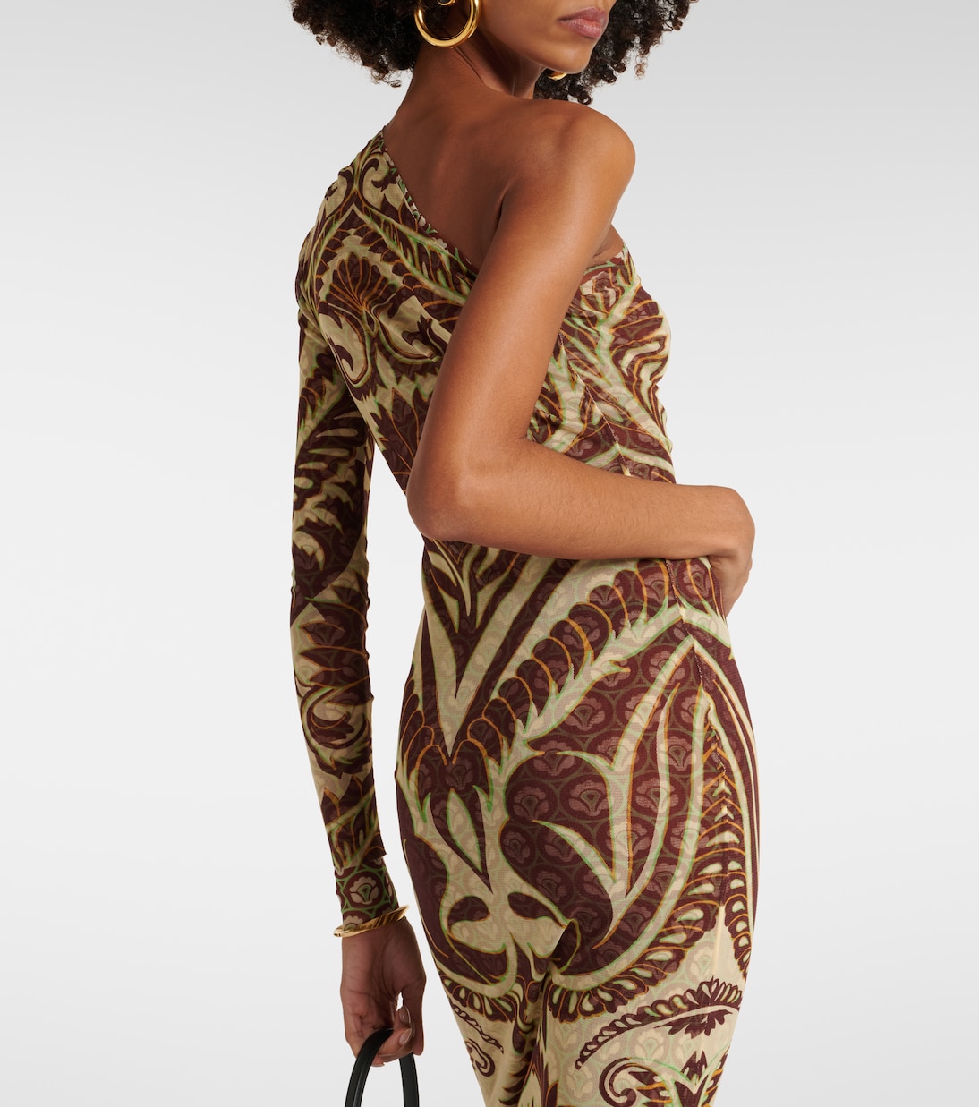 Abito midi asimmetrico con stampa | Etro