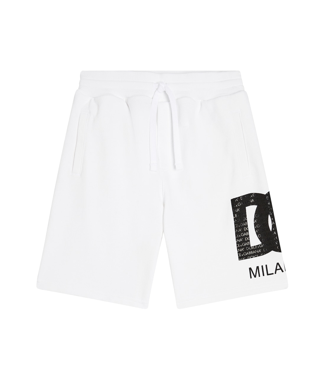 Shorts de jersey de algodón con logo | Dolce&Gabbana Kids