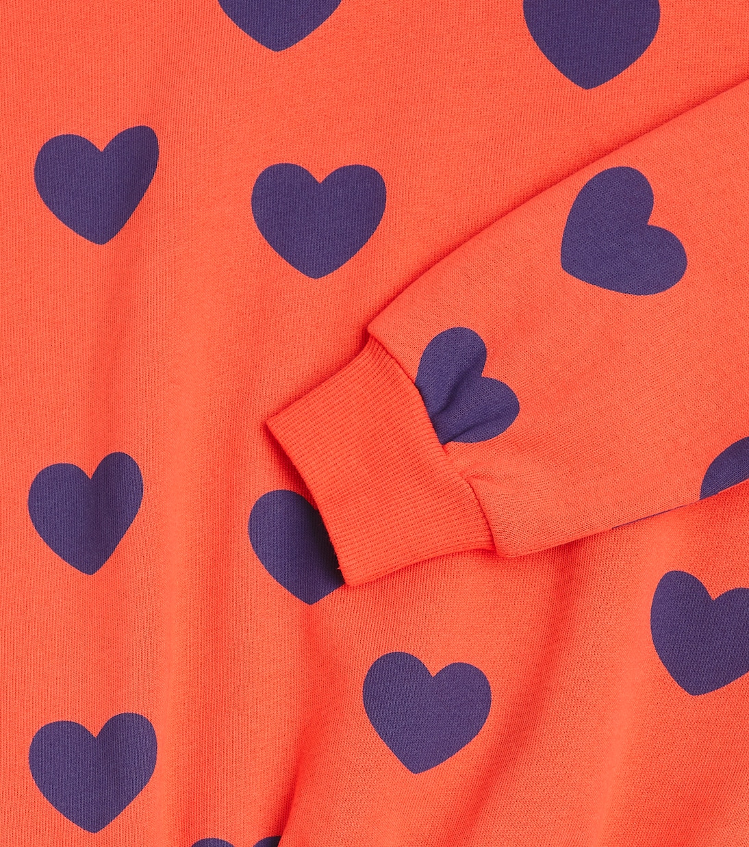 Sudadera Hearts de algodón estampada | Mini Rodini