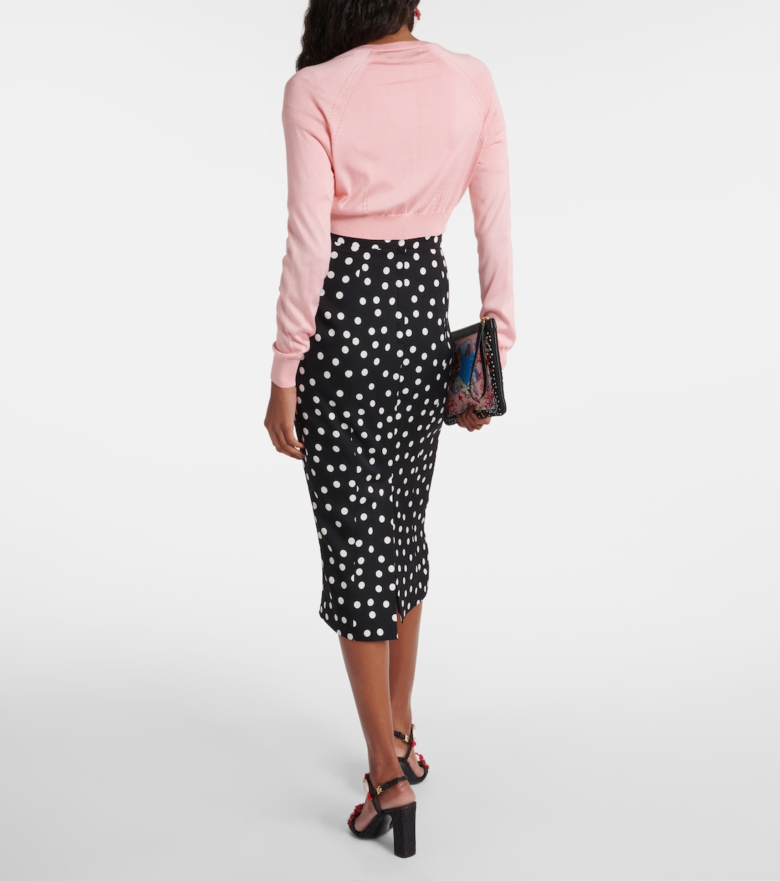 Cárdigan cropped Capri de seda | Dolce&Gabbana