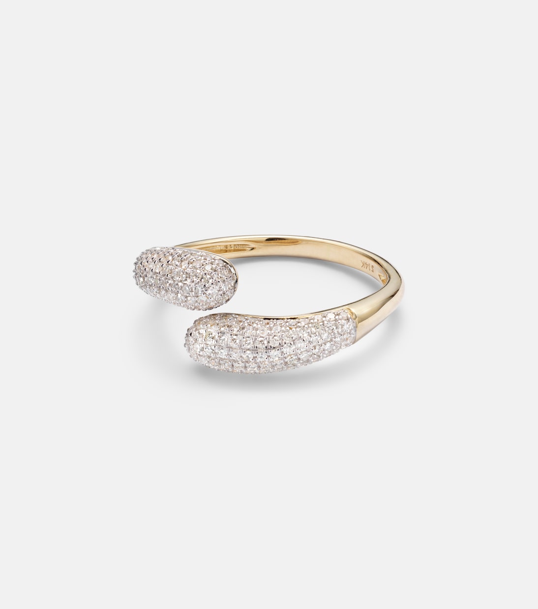 Bague Hug en or 14 ct et diamants | Stone and Strand