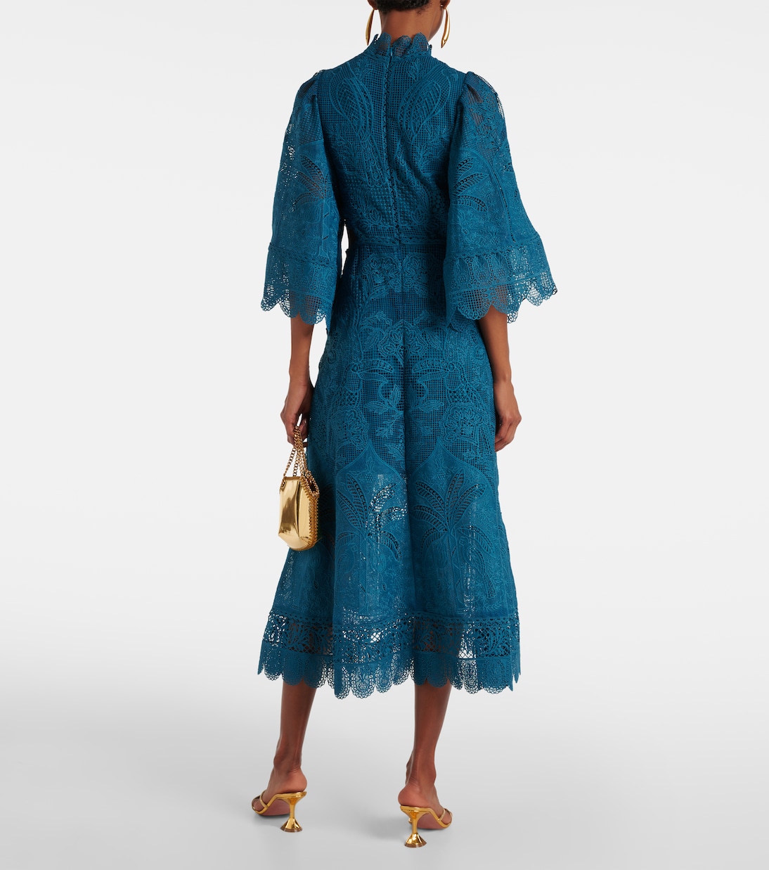 Cutout lace guipure midi dress | Farm Rio