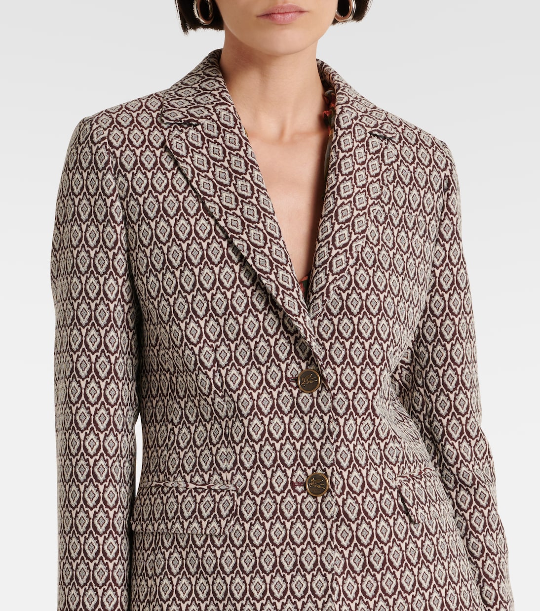 Blazer imprimé en coton mélangé | Etro