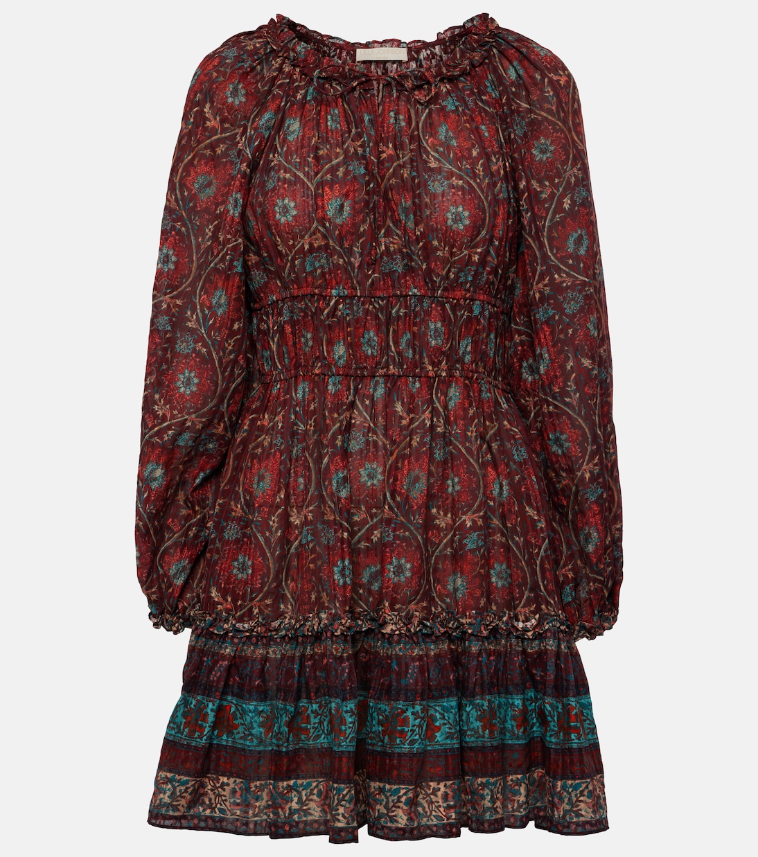Val floral puff-sleeve minidress | Ulla Johnson