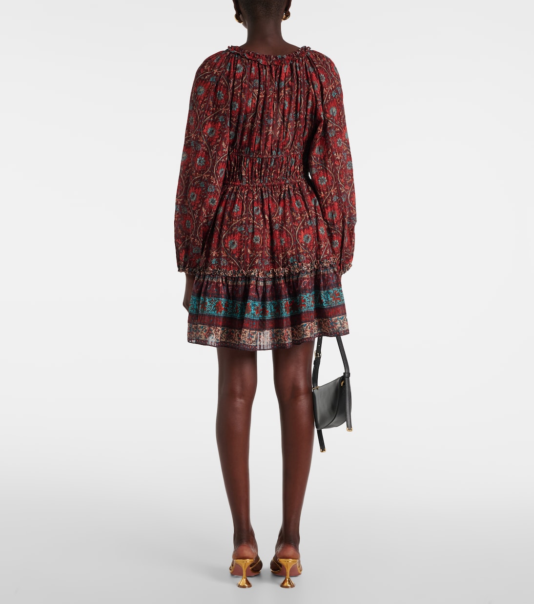Val floral puff-sleeve minidress | Ulla Johnson