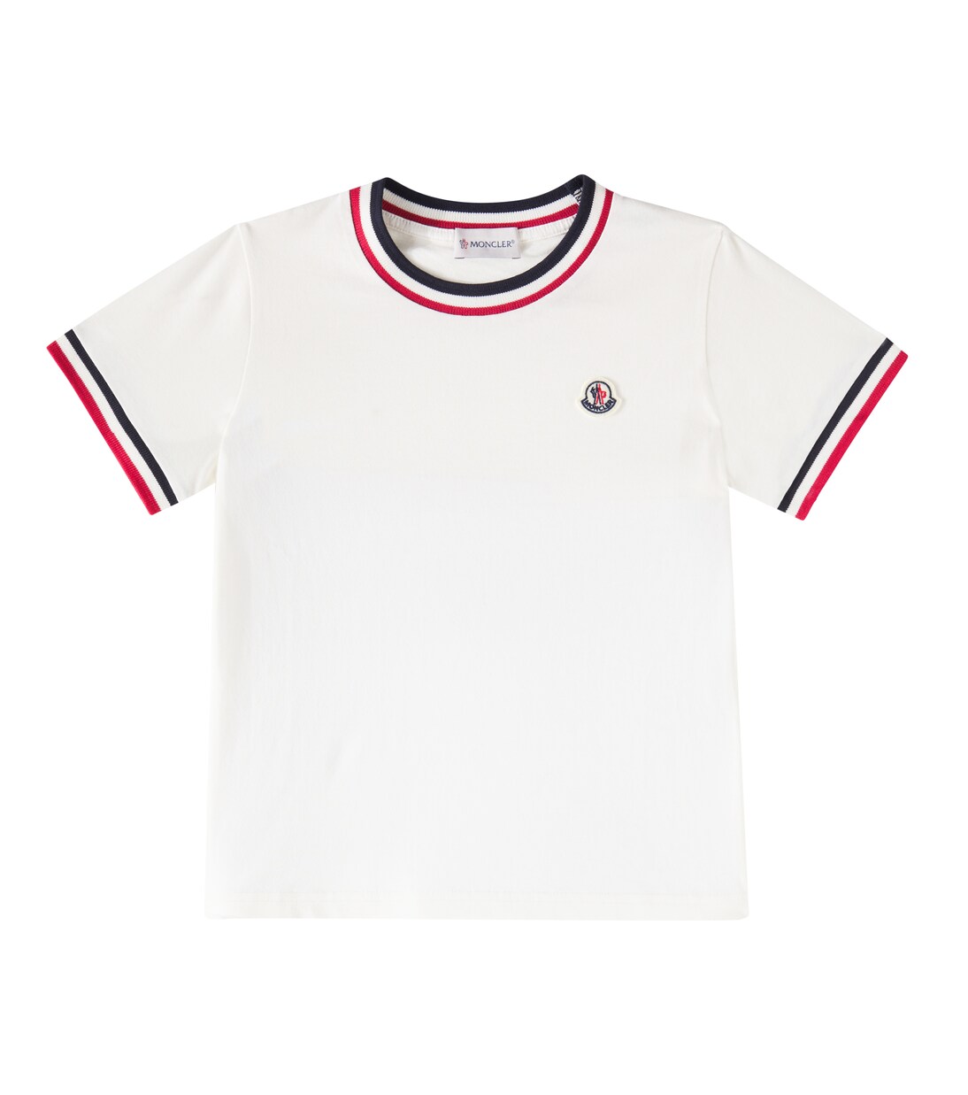 T-shirt Tricolor in jersey di cotone | Moncler Enfant