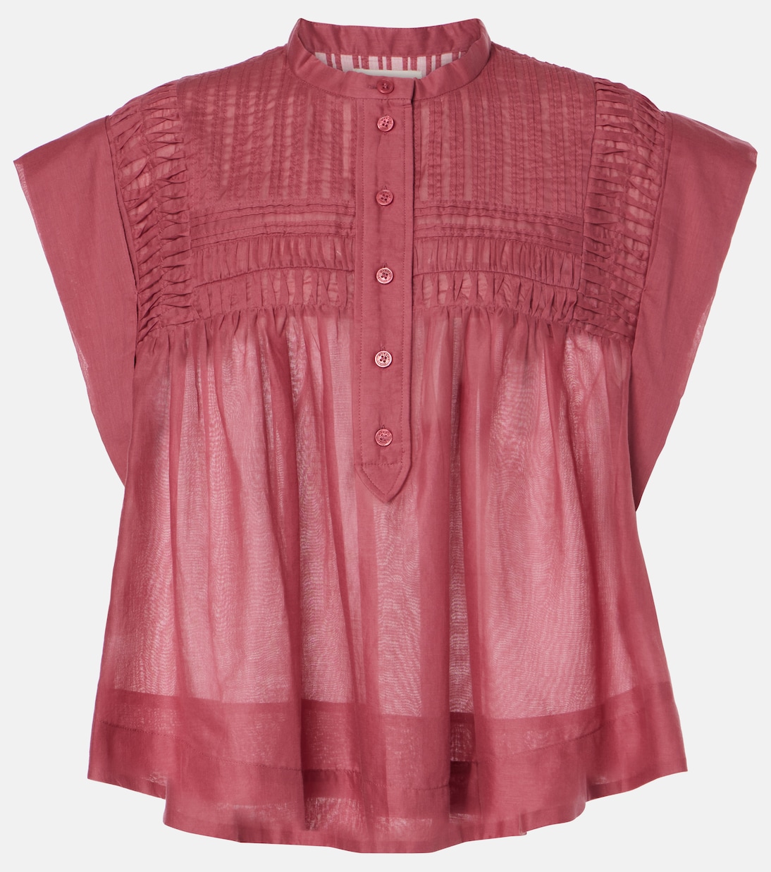 Top plisado Leaza de gasa de algodón | Marant Etoile
