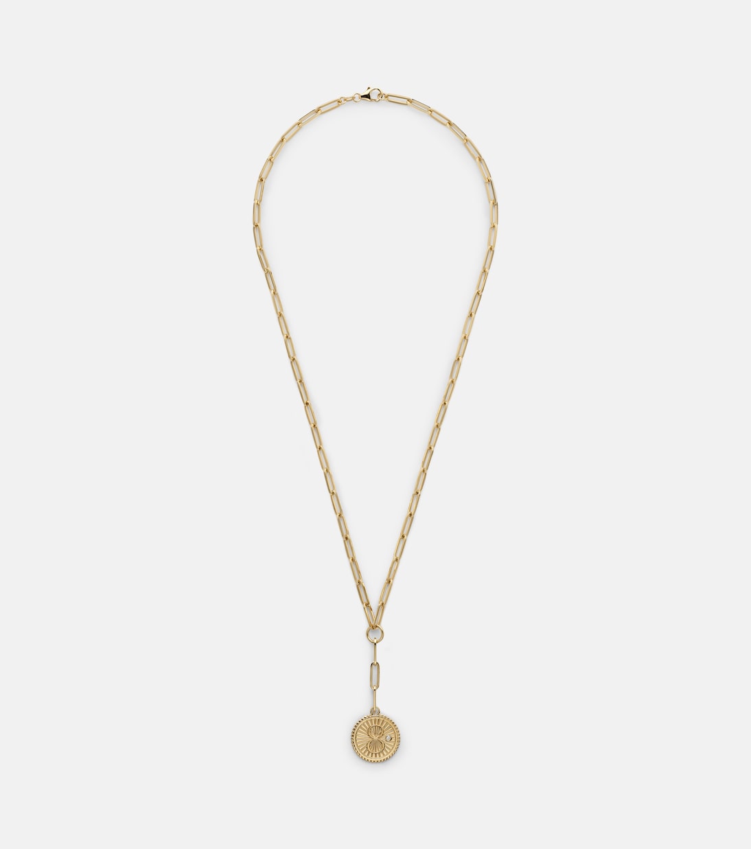 Collier Karma Clip en or 18 ct et diamants | FoundRae