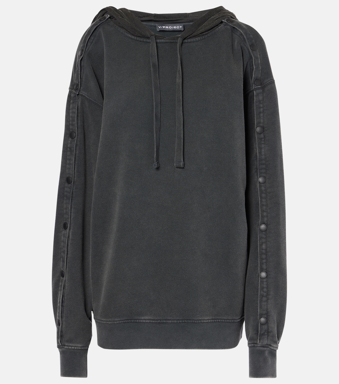 Oversize-Hoodie Snap aus Baumwoll-Jersey | Y/Project