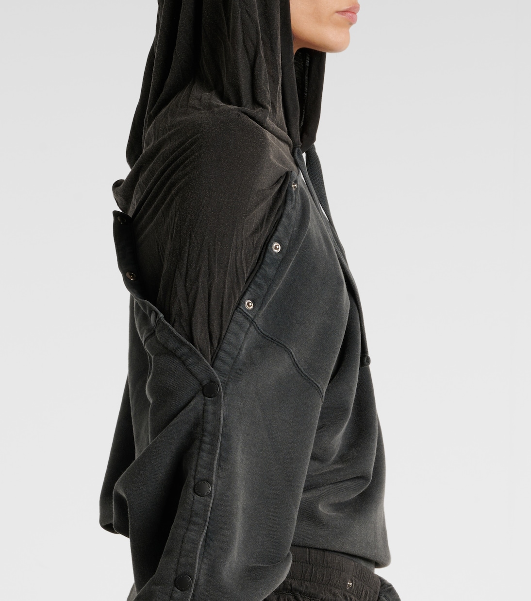 Oversize-Hoodie Snap aus Baumwoll-Jersey | Y/Project