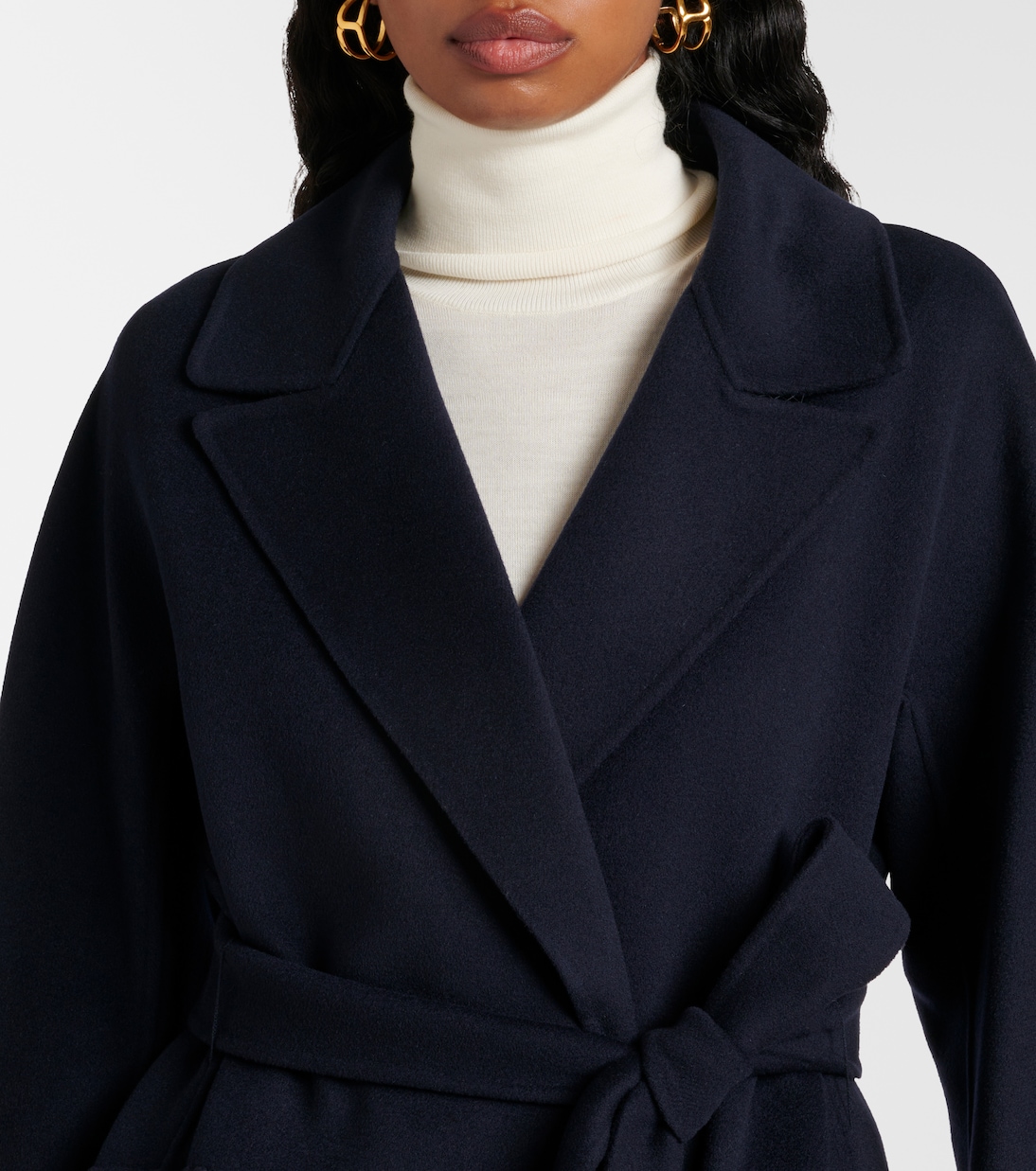 Abrigo envolvente Malika de lana virgen | 'S Max Mara
