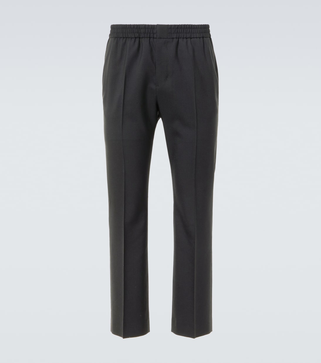 Virgin wool canvas straight pants | Ami Paris