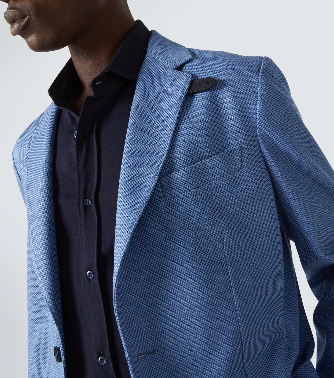 Blazer de seda y jersey de algodón | Brioni