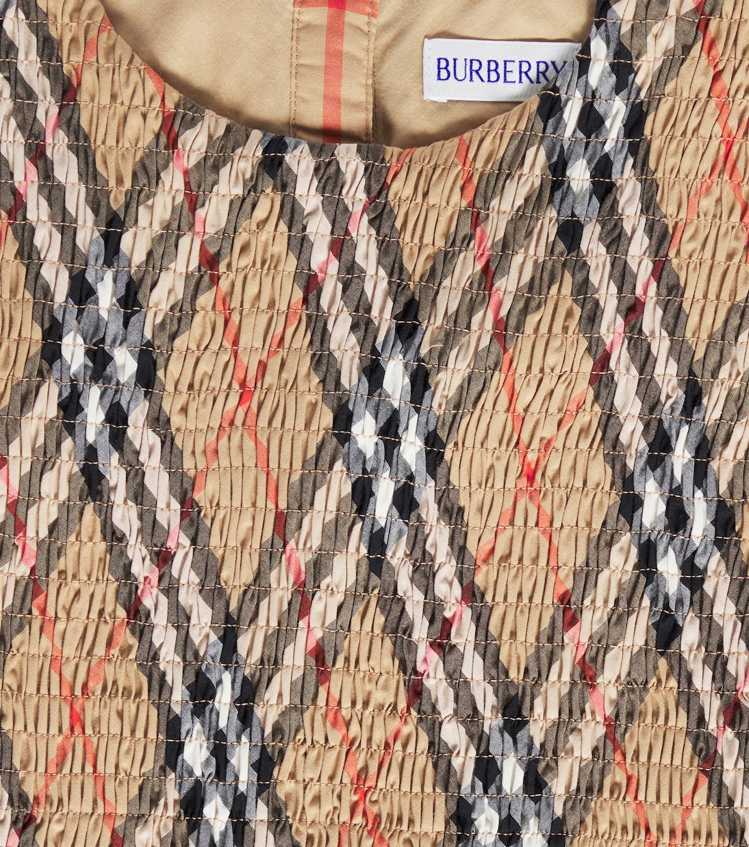 T-shirt en coton à carreaux | Burberry Kids
