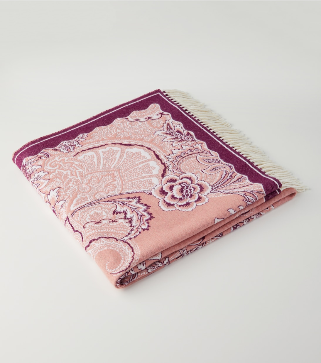 Couverture Bloom en laine à fleurs | Etro