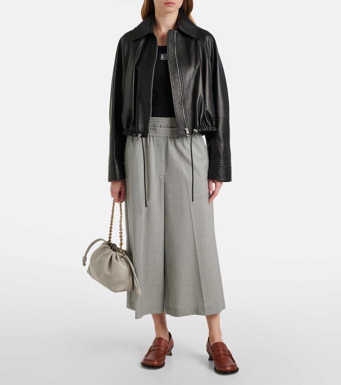 Cropped wool culottes | Loewe