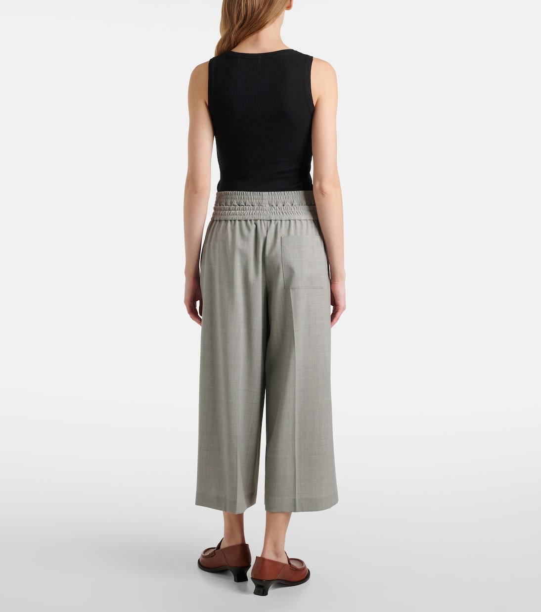 Cropped wool culottes | Loewe