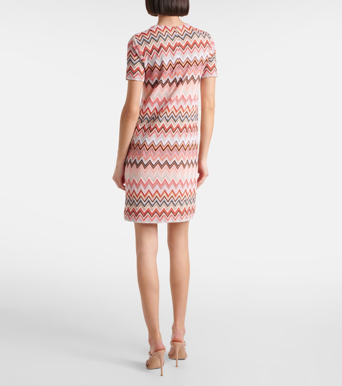 Vestido corto de lamé a rayas | Missoni