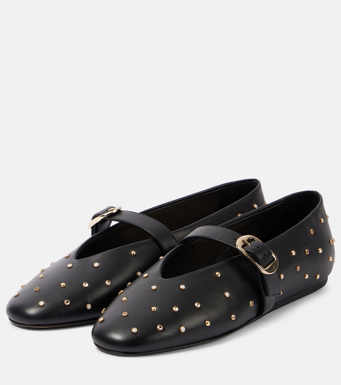 Verzierte Ballerinas Stella aus Leder | Le Monde Béryl