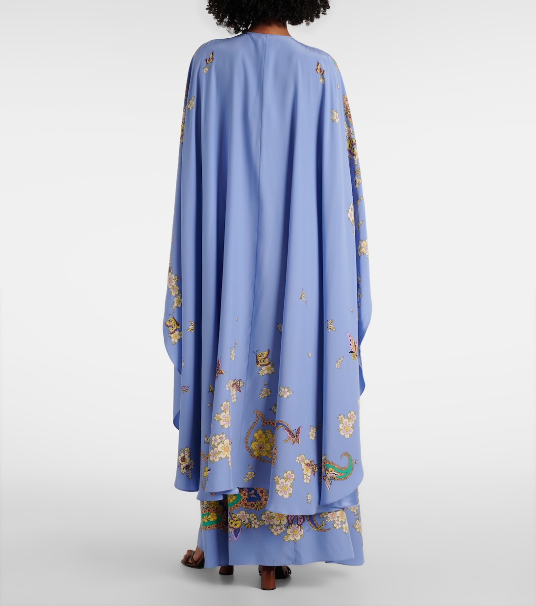 Abito lungo in seta con stampa paisley | Etro