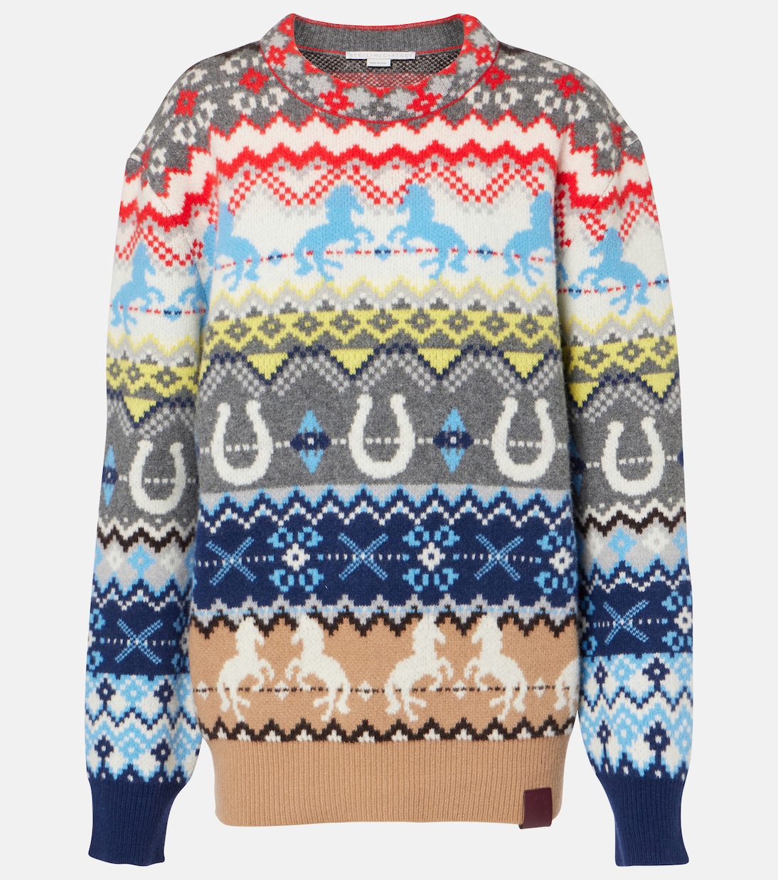 Pullover in lana con intarsio | Stella McCartney