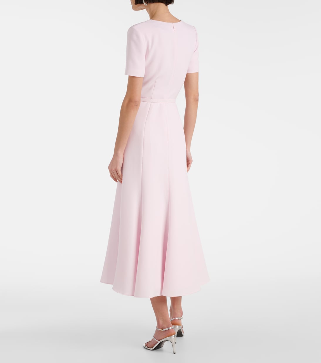 Abito midi in cady con cintura | Roland Mouret