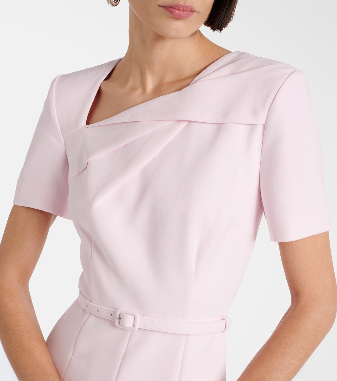 Abito midi in cady con cintura | Roland Mouret
