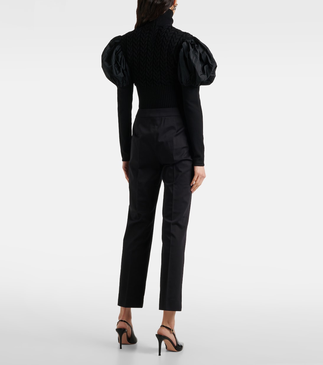 Pantaloni flared Okra in cotone | Max Mara