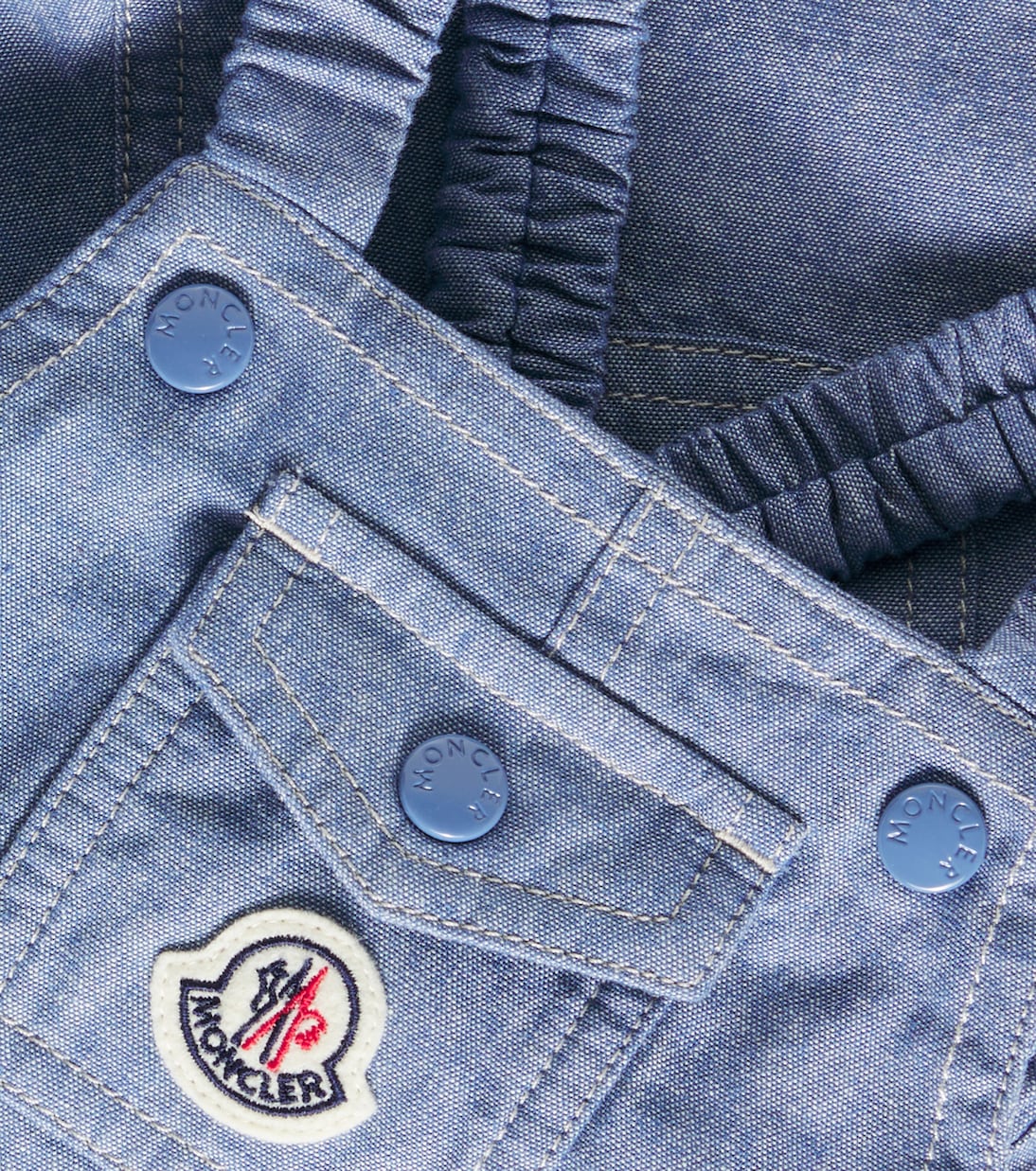 Bebé - peto de chambray de algodón | Moncler Enfant