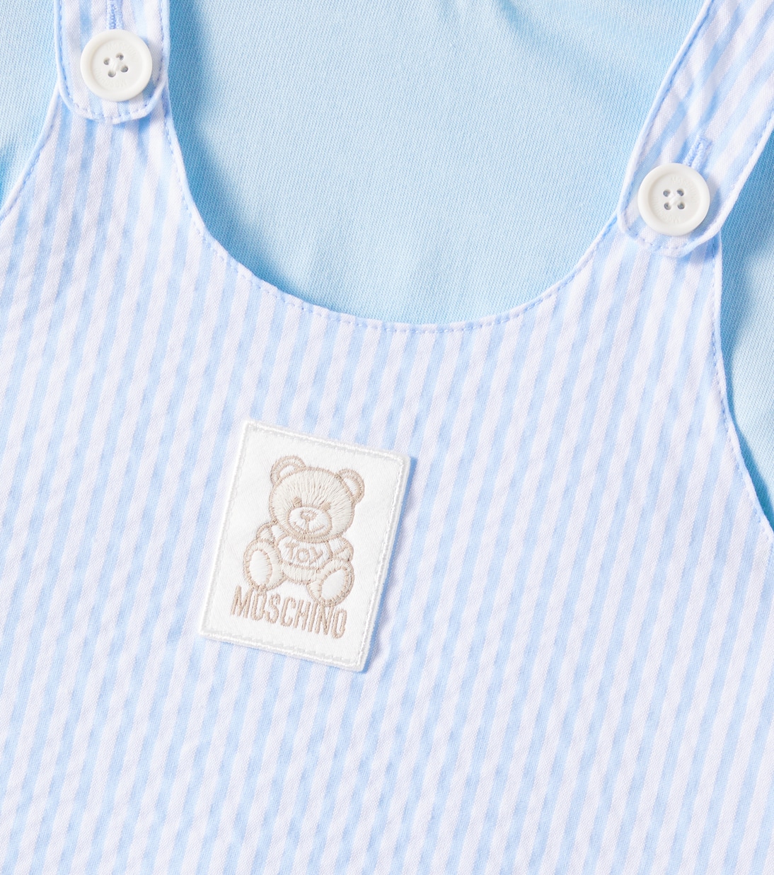 Baby Teddy Bear cotton T-shirt and playsuit set | Moschino Kids