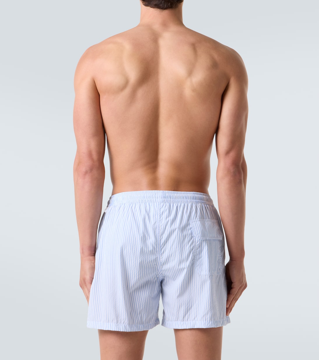 Striped swim trunks | Thom Sweeney