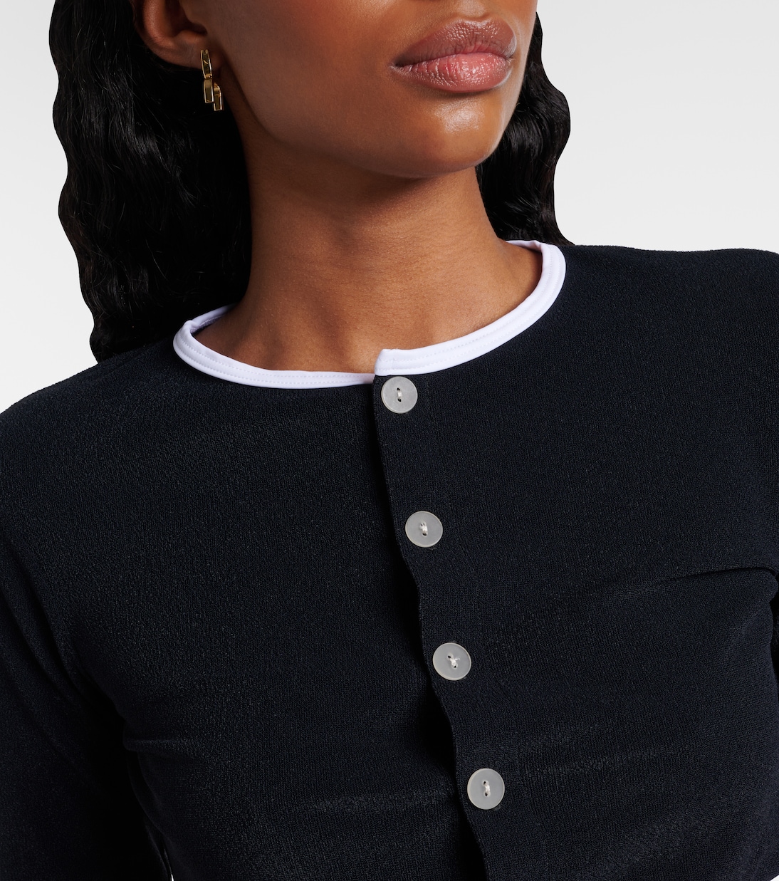 Cardigan cropped in spugna | Jade Swim