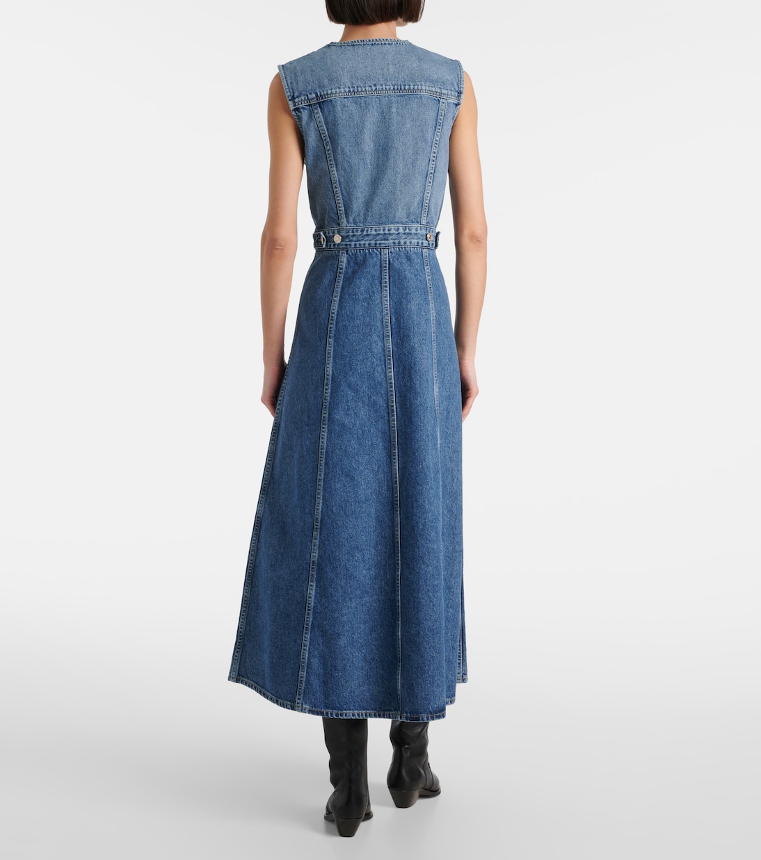 Vestido midi Idalene en denim | Citizens of Humanity