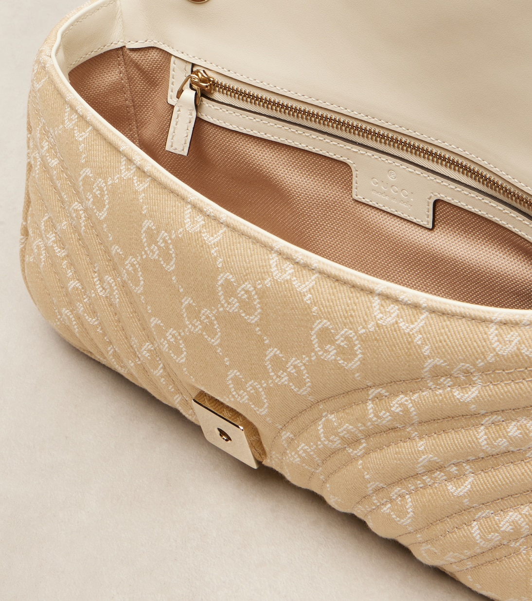 Bolso al hombro GG Marmont Small de denim | Gucci