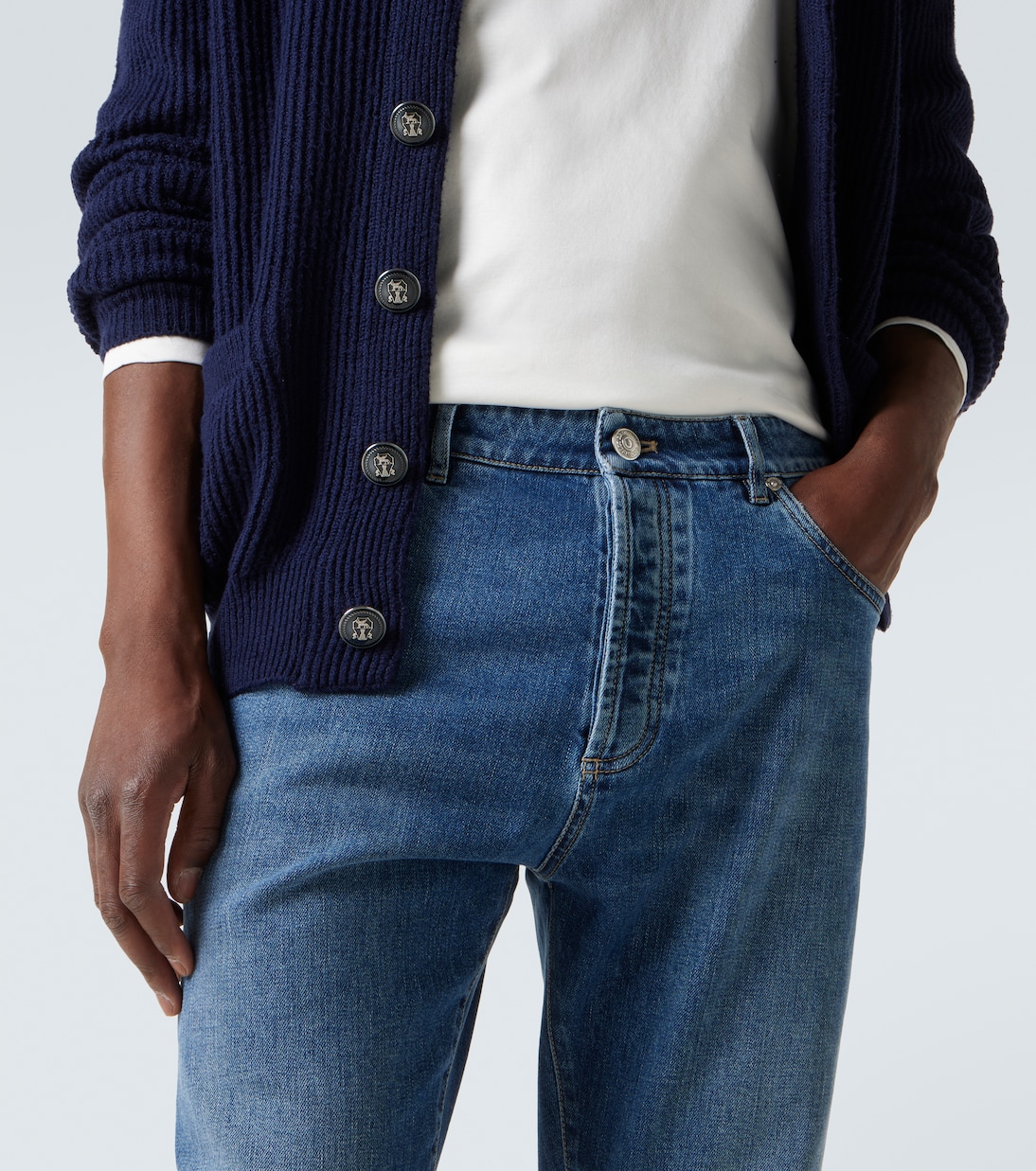 Mid-Rise Slim Jeans | Brunello Cucinelli