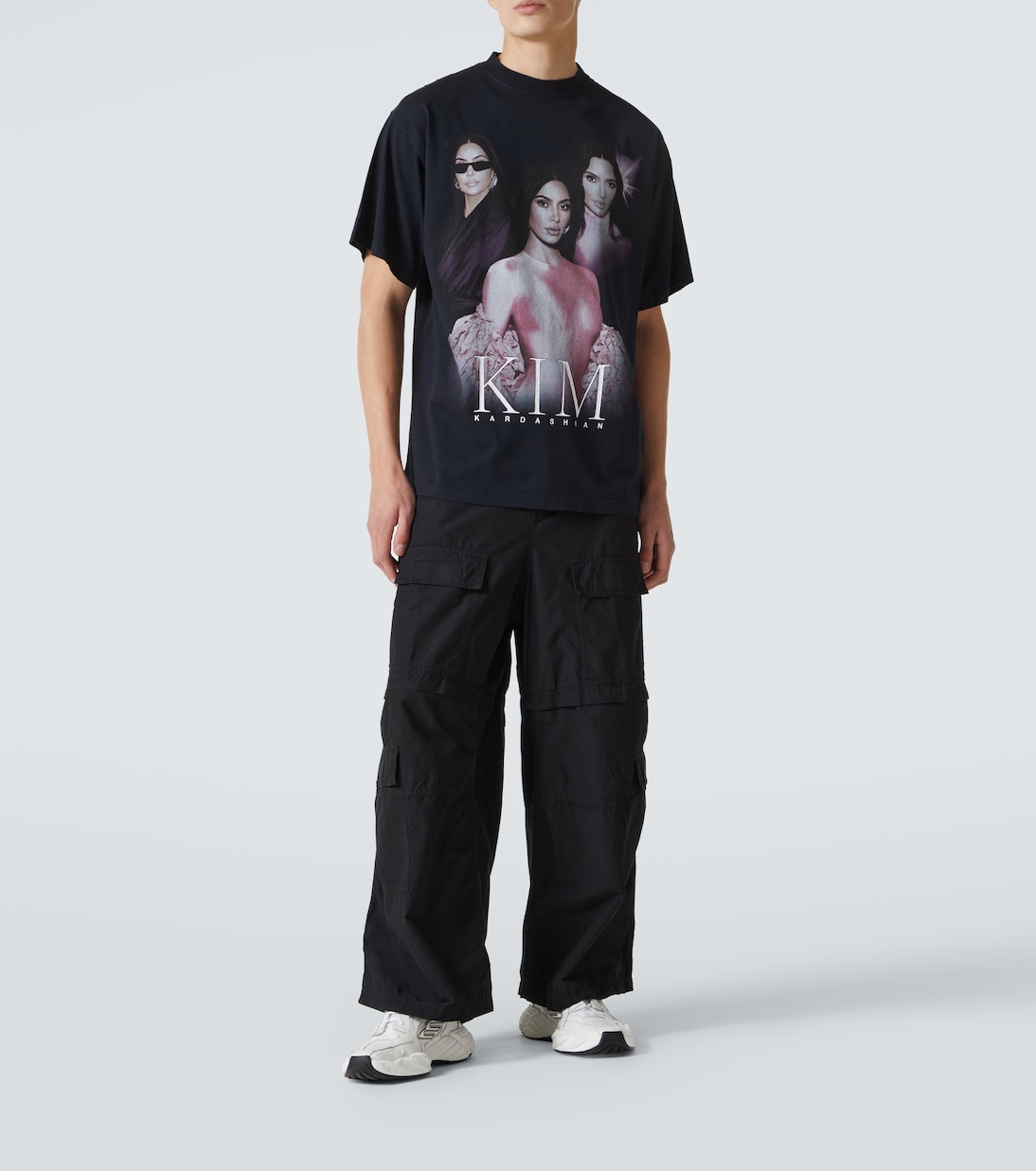 T-shirt oversize Kim K in cotone | Balenciaga