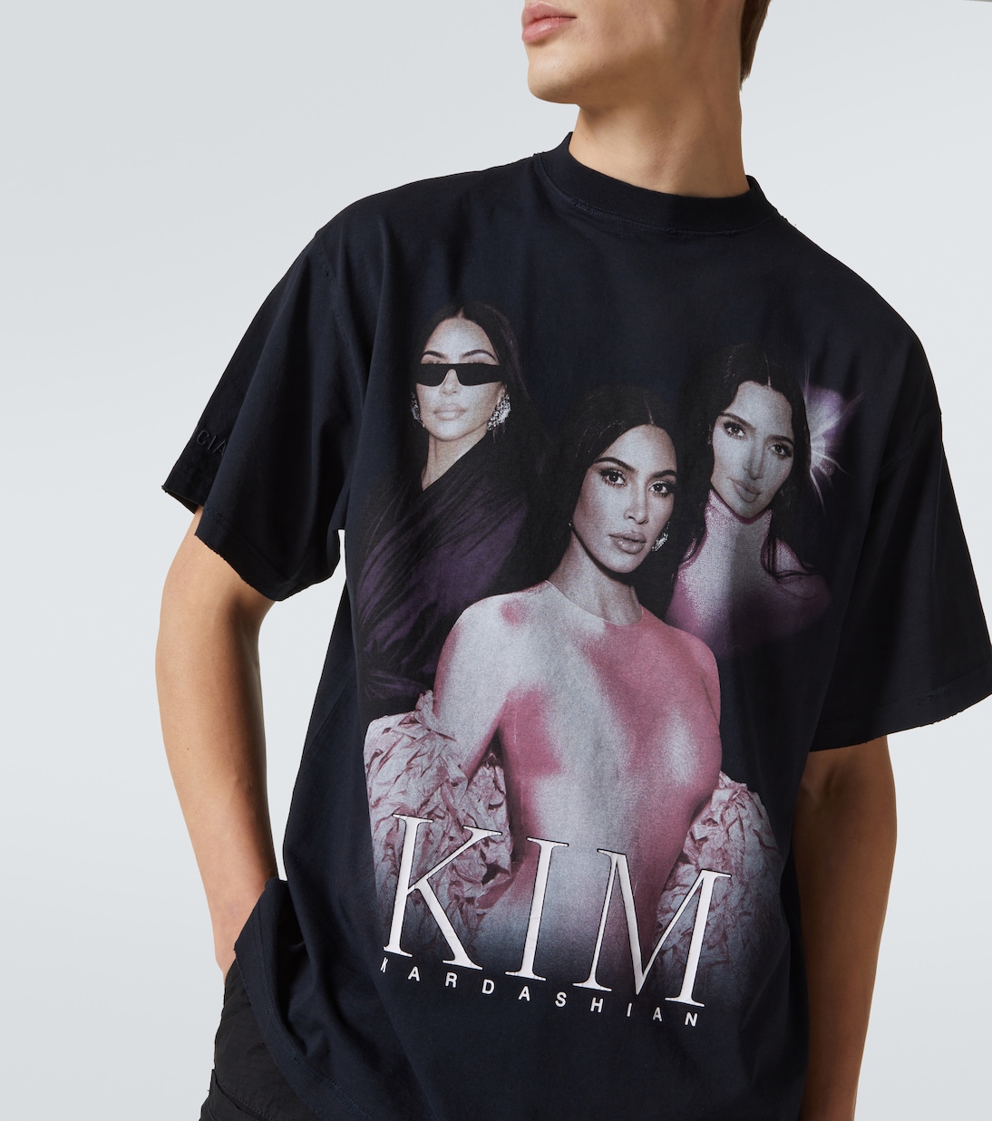 T-shirt oversize Kim K in cotone | Balenciaga