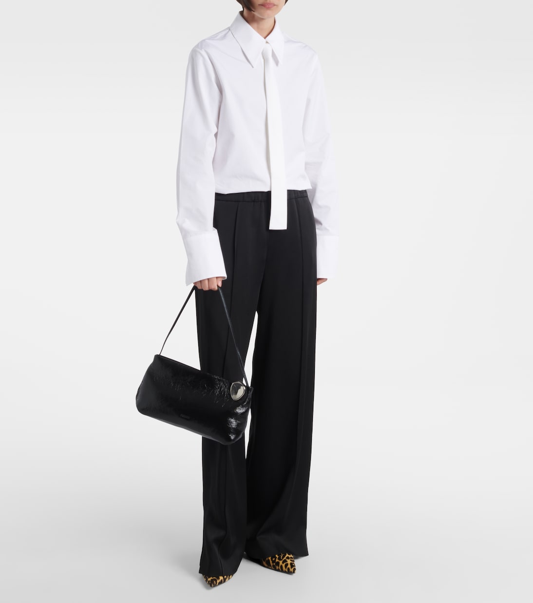 Sac Jewel Zip en cuir | Jil Sander