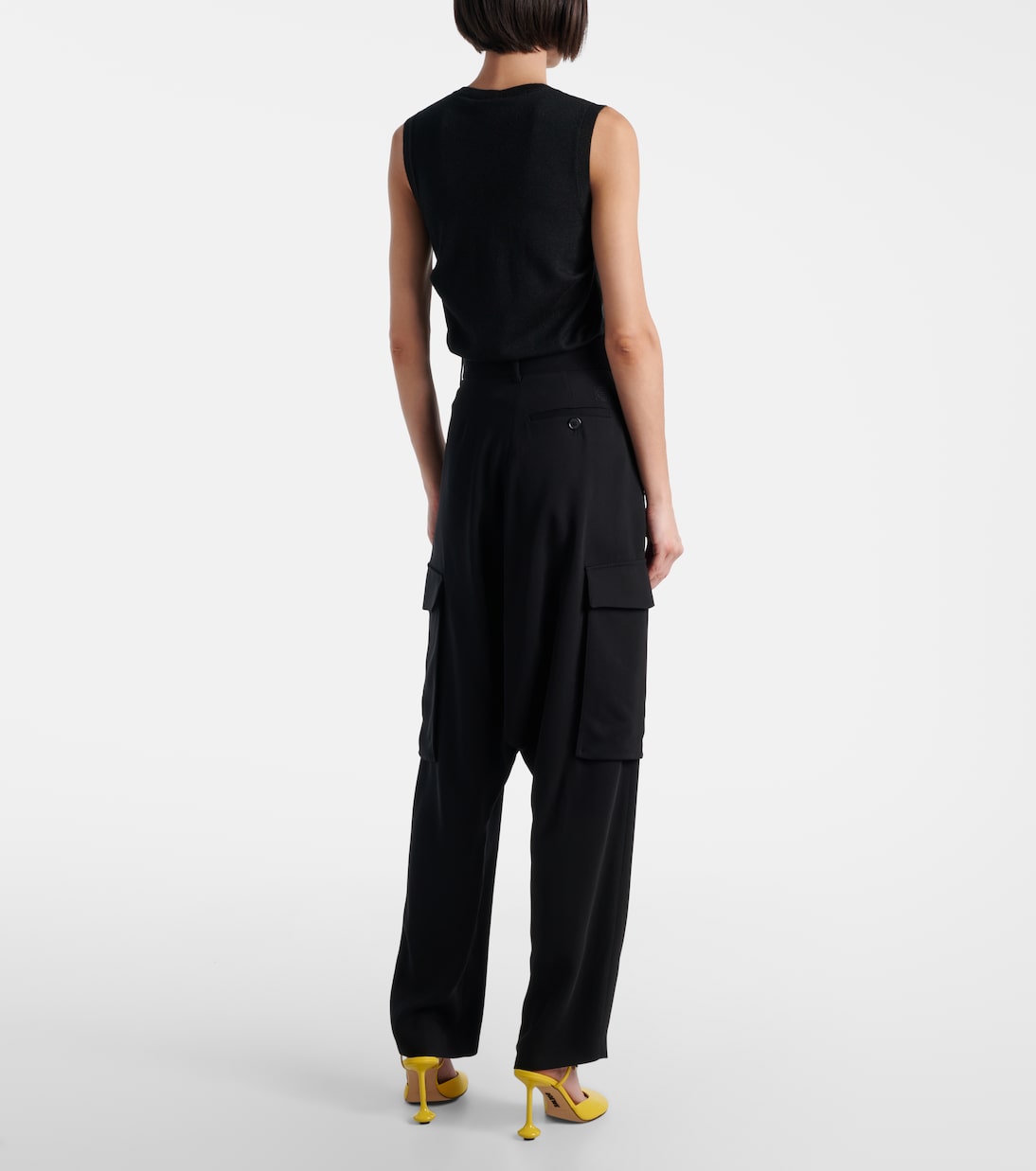 Draped mid-rise cargo pants | Loewe