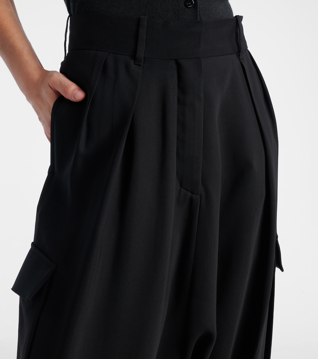 Draped mid-rise cargo pants | Loewe