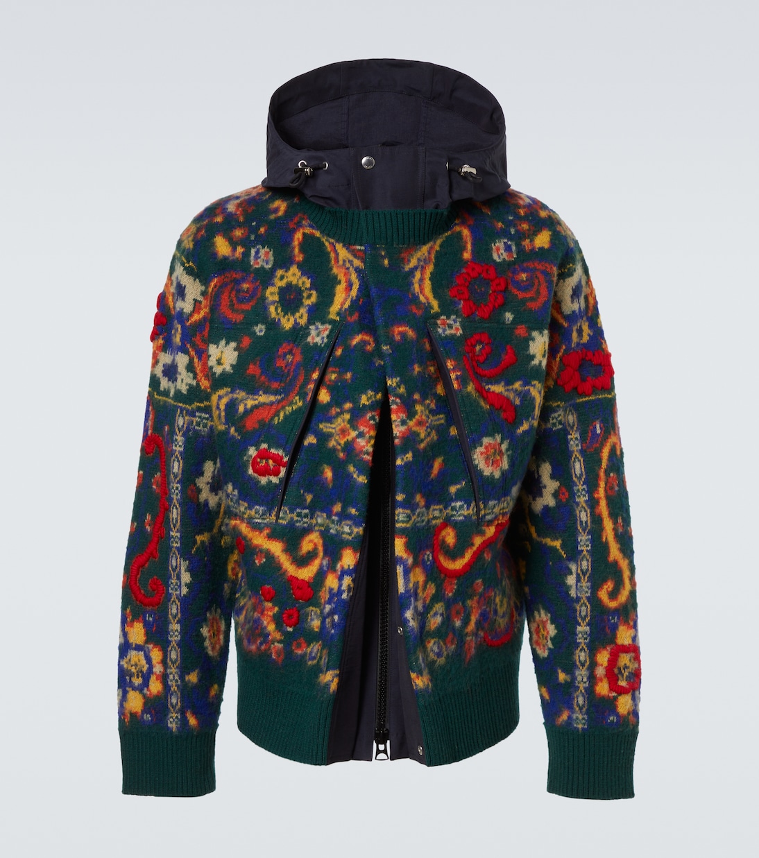 Floral wool jacquard jacket | Sacai